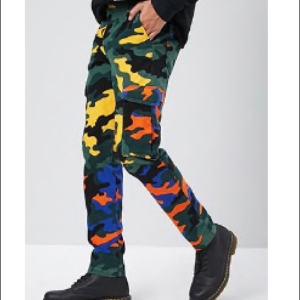 Camo Cargo Jeans, Never Worn